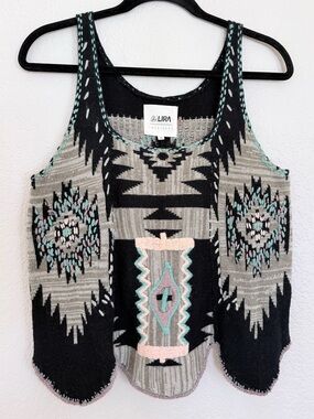 LIRA Aztec sweater tank top